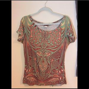 Vintage Paul Gaultier Māori tattoo top